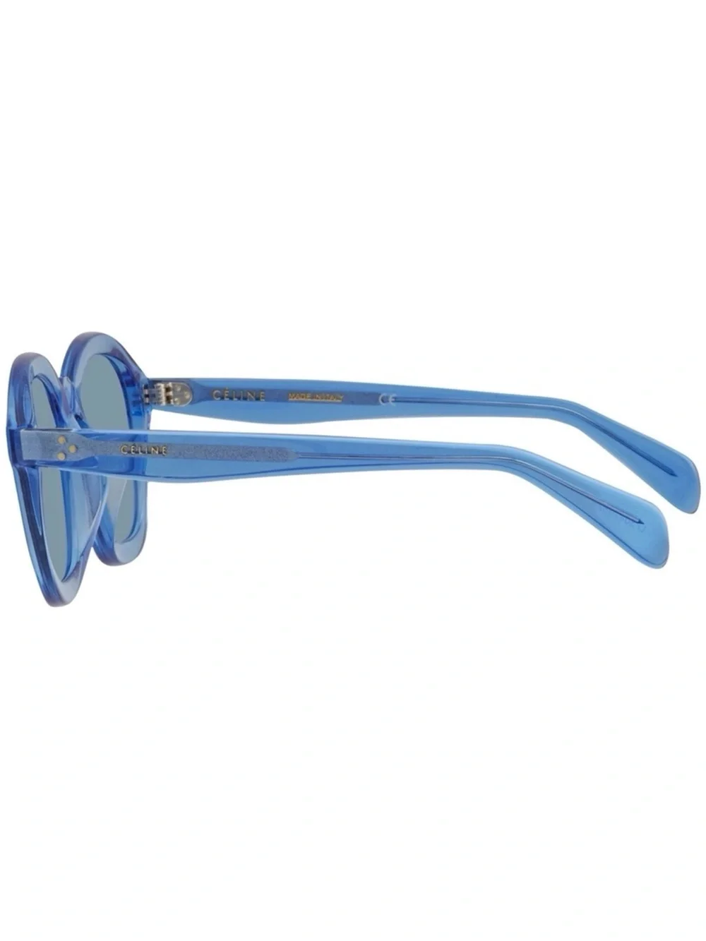 NEW CELINE BLUE ROUND SUNGLASSES - Picture 3 of 13
